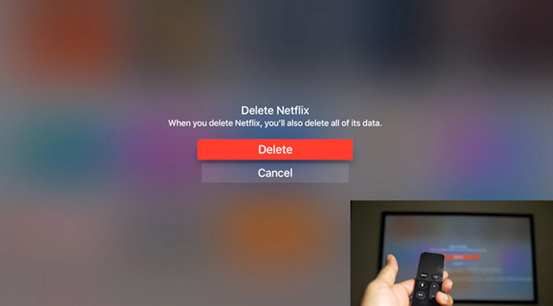 delete apps on Apple TV
