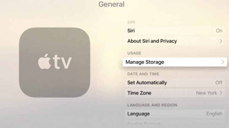 delete apps on Apple TV
