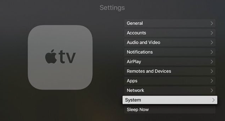 reset Apple TV