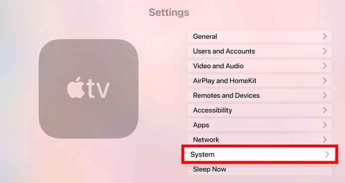 update Apple TV 