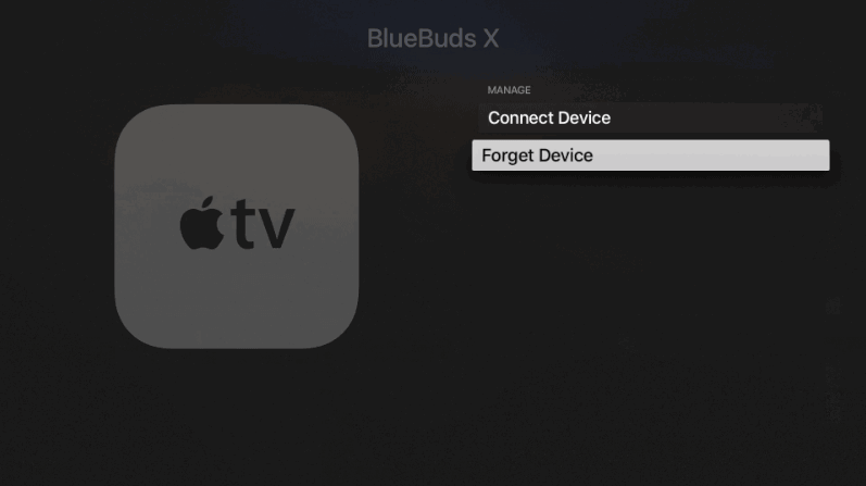 Select Forget Device