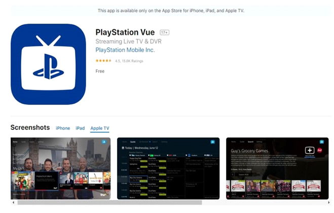 PlayStation Vue on App Store