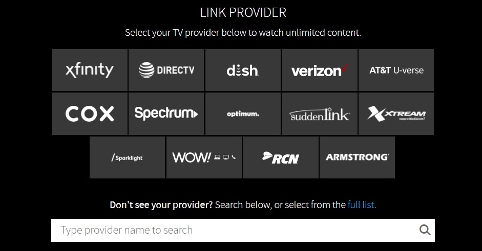 tv providers for USA Network