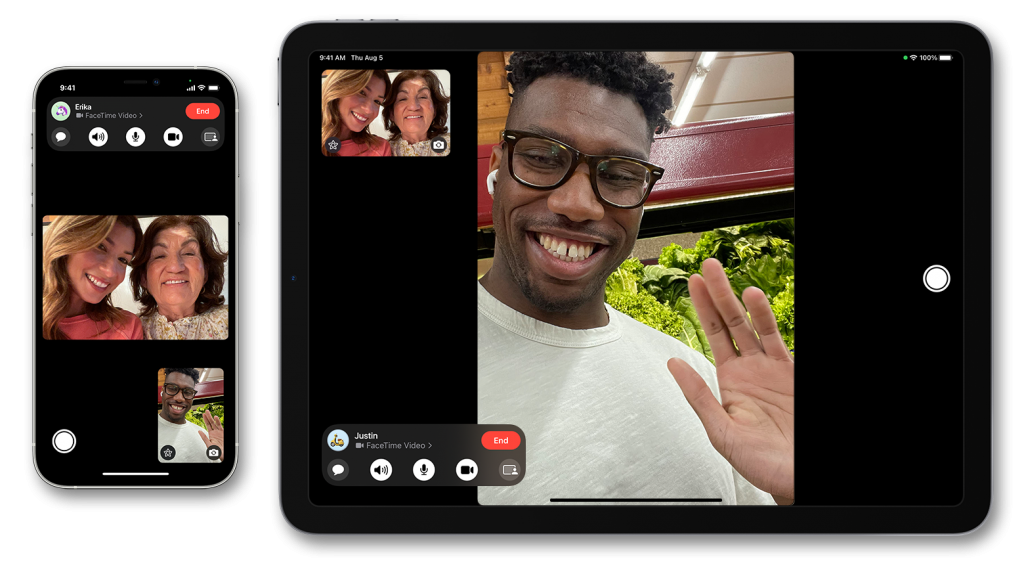 FaceTime on iOS devices