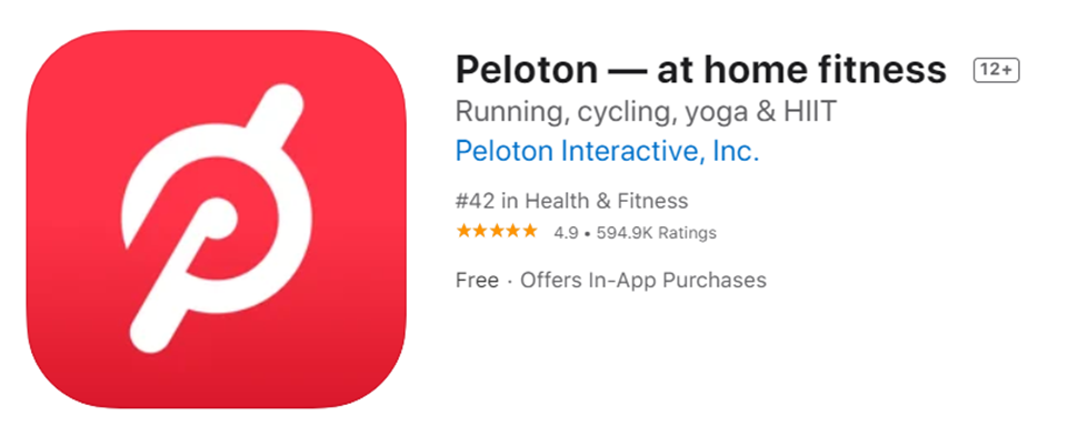 Peloton Health Apps for Apple TV