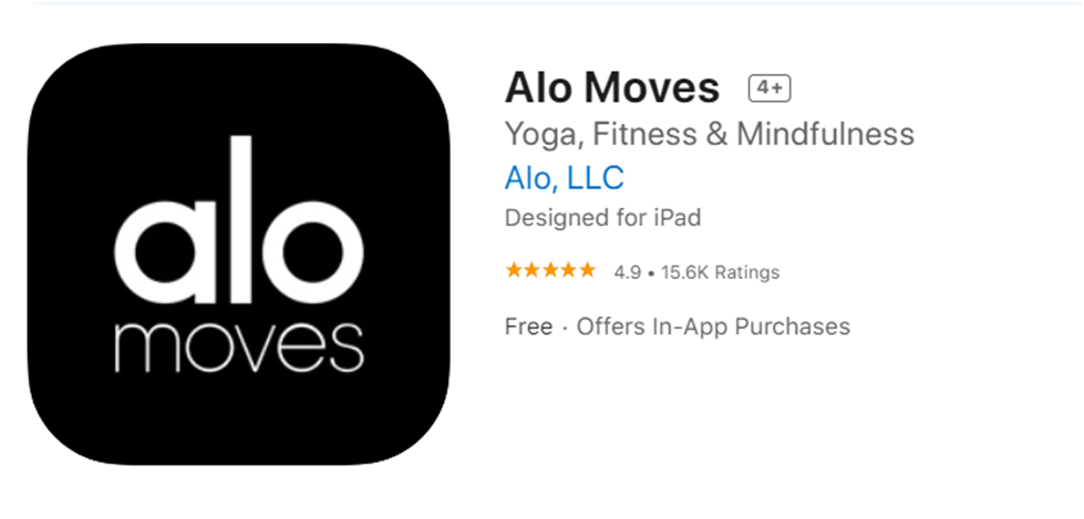 Alo Moves on App Store