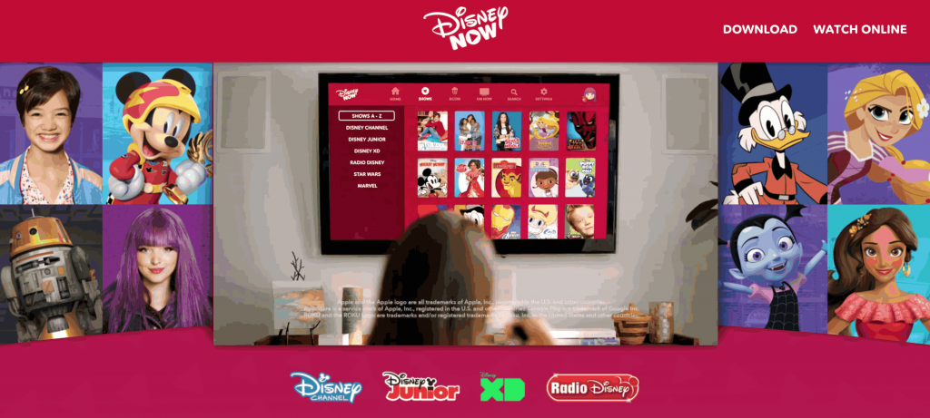 Watch Disney Junior on Apple TV using DisneyNOW app