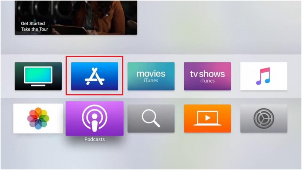 AppStore on Apple TV