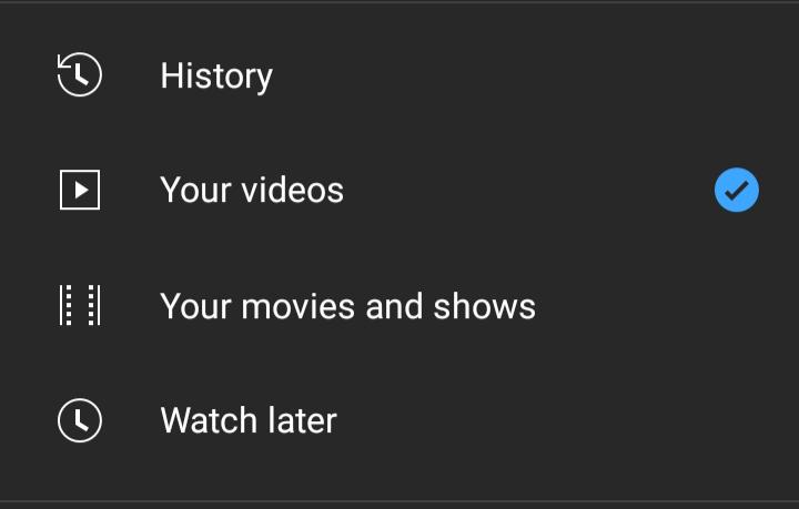 Movies and shows tab on YouTube