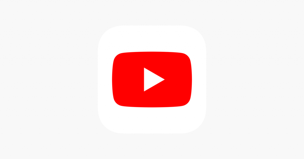 YouTube app icon on Apple TV