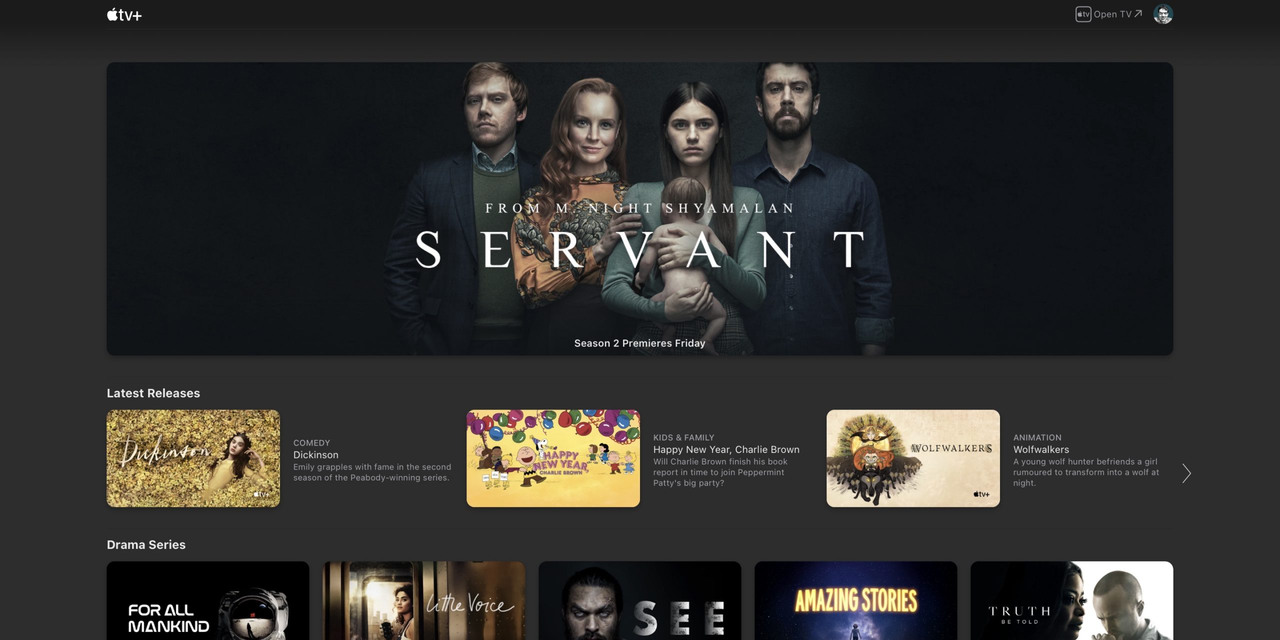 Servant TV series on Apple TV