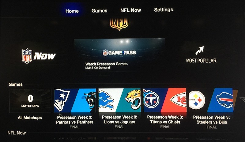 NFL - Sports Channels on Apple TV