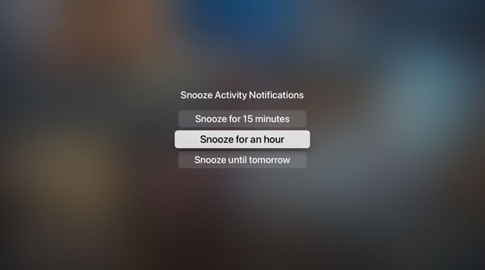 Snooze for an hour