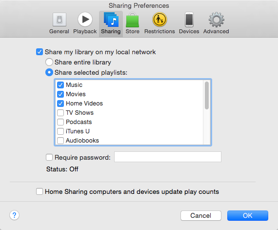 Select Audible files to add and play it on Apple TV