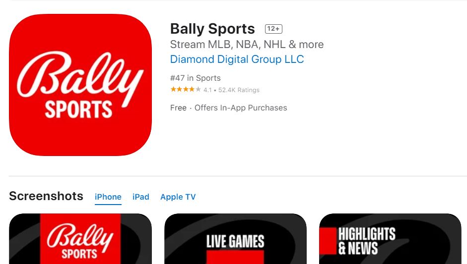 Bally Sports on Apple TV