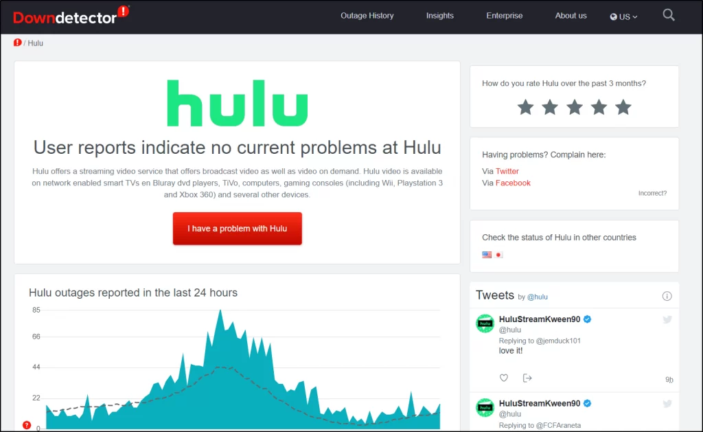 Hulu not working on Apple TV