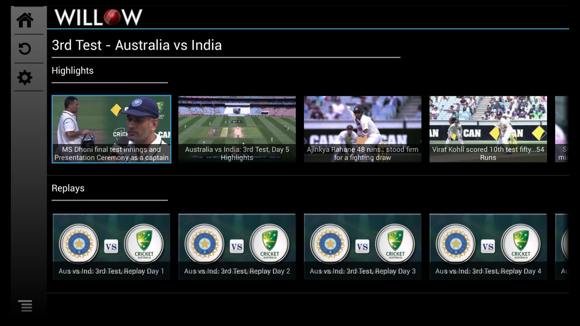 Watch live cricket on Apple TV using the Willow app
