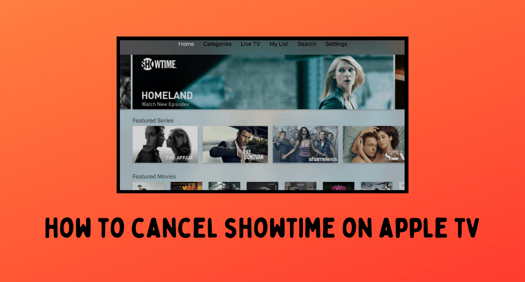 how to cancel showtime on apple tv