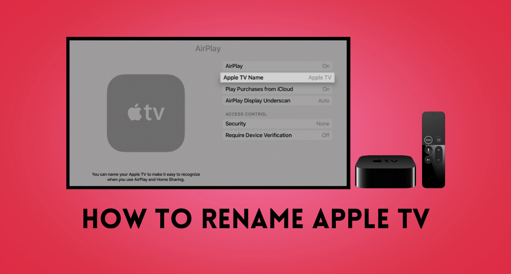 how to rename apple tv