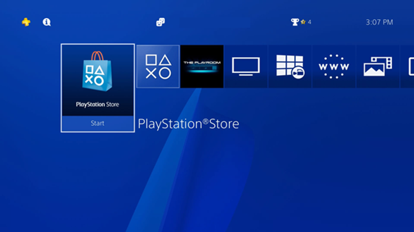 Go to Playstation Store