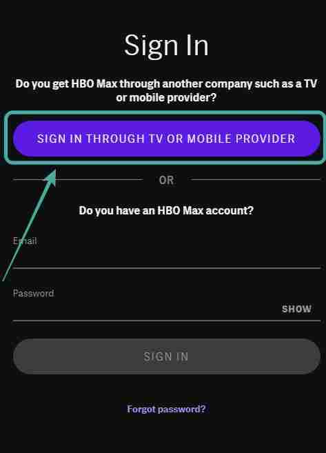 Sign up for HBO 