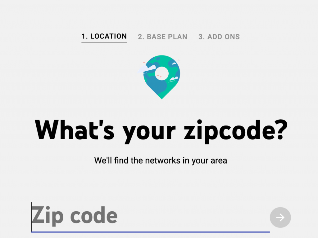Enter Zip code