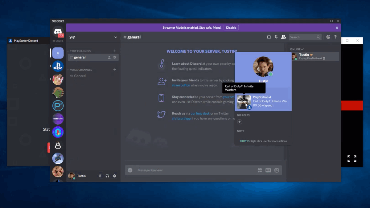 Discord on PS4