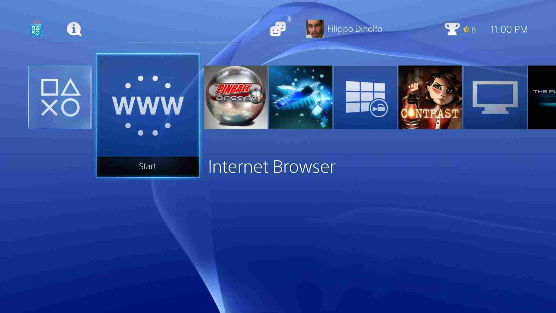 Open PS4 browser