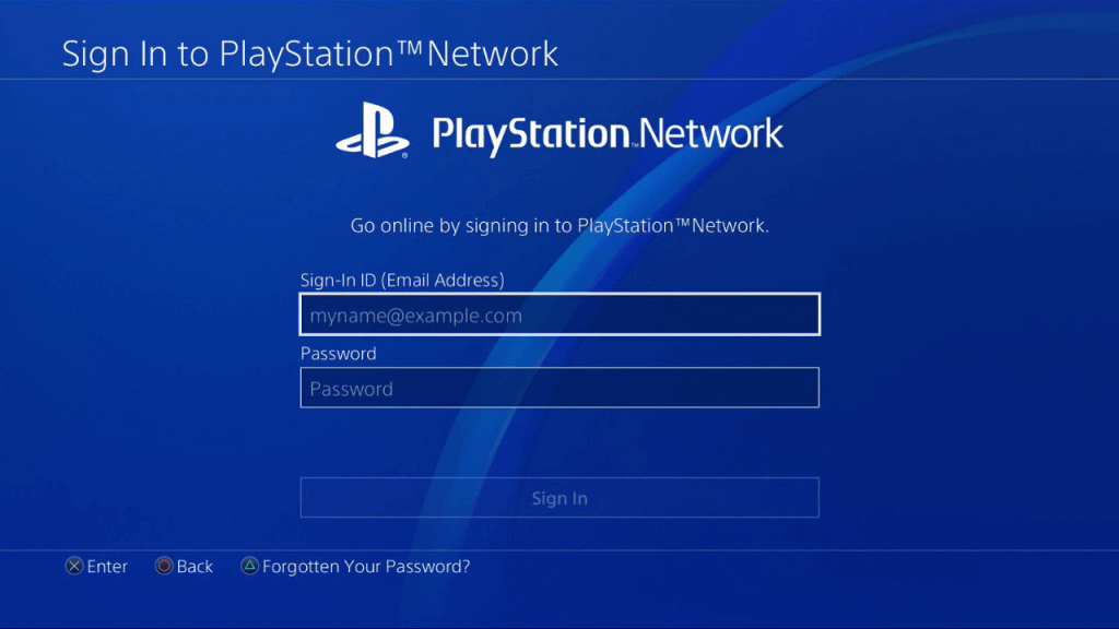 Select Sign In to stream Funimation on PS3