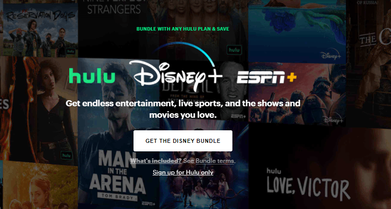 Select Sign up for Hulu only to stream Hulu on PS5