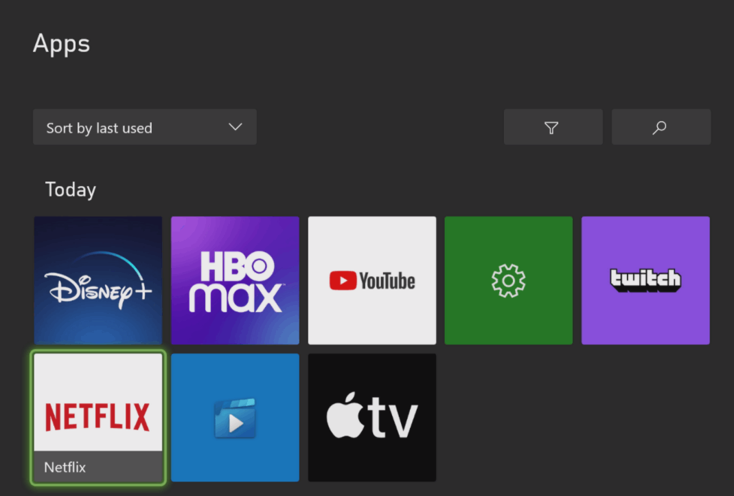 Select Search to stream Hulu on PS5