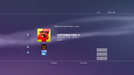Choose game from the Saved Data utility on PS3