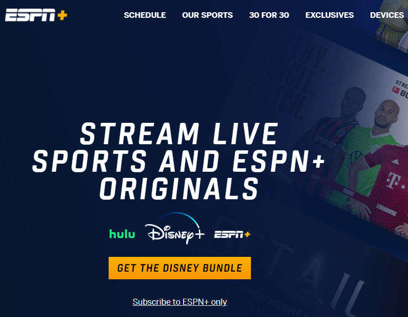 Select Subscribe to ESPN+ only