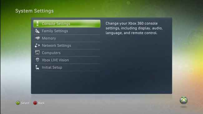 Under System Settings, select Console Settings