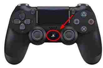 PS button to put PS4 in safe mode