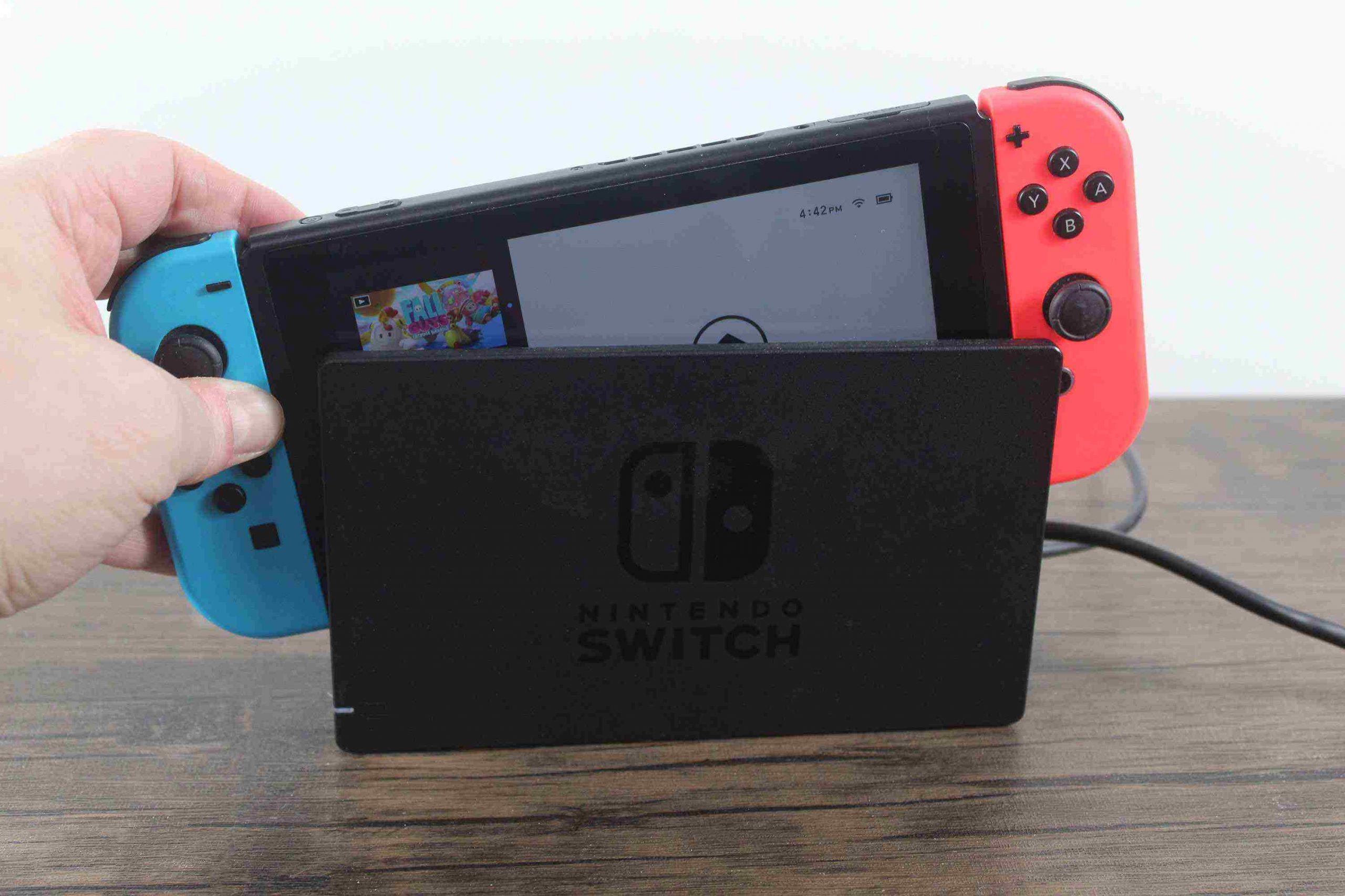 Connect the Switch to its dock