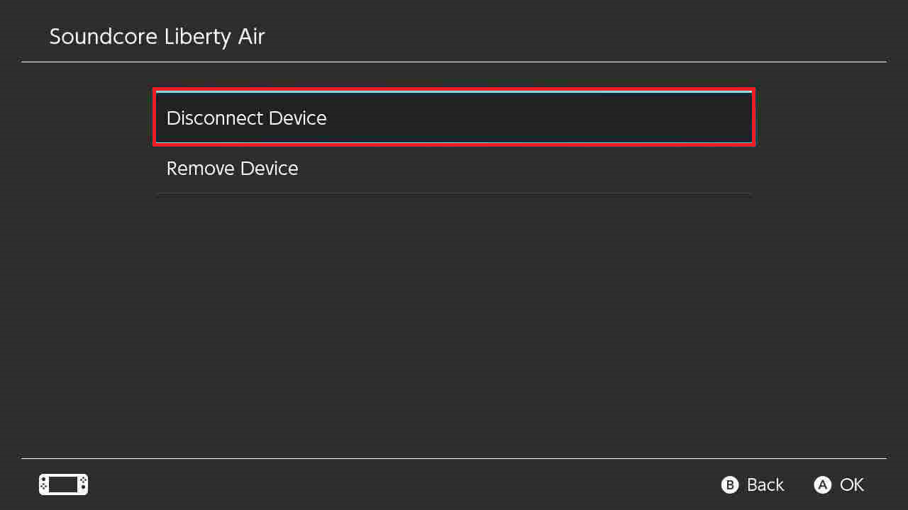 select Disconnect Device to turn off Bluetooth audio