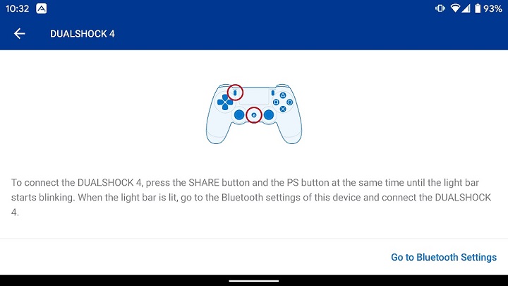 Wait for this screen to appear on PS4 remote play app.