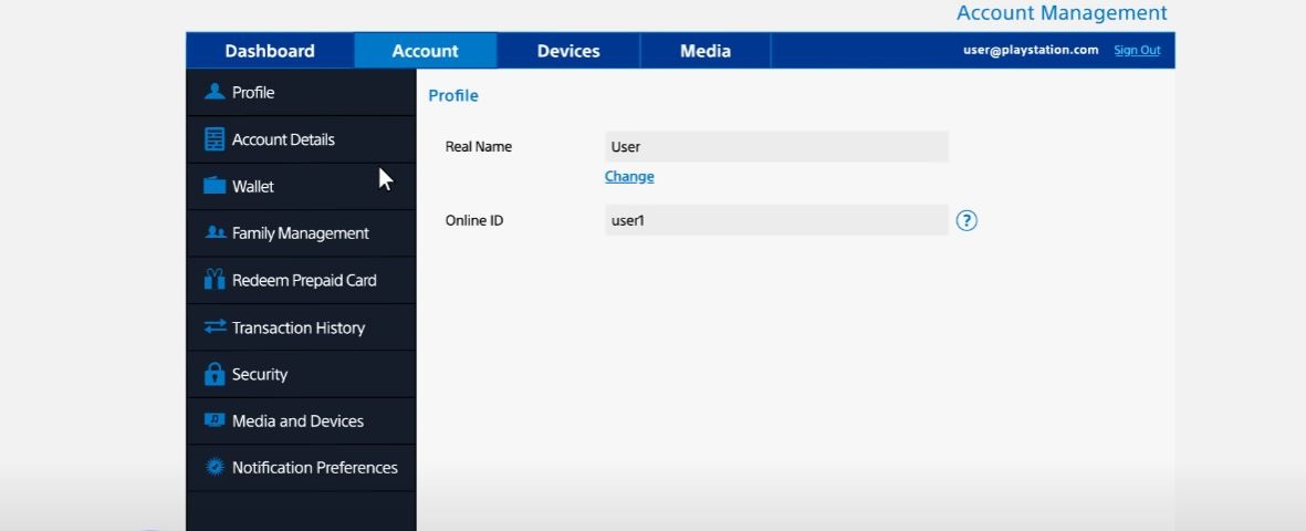 Find Family Management to set Parental Controls on PS4