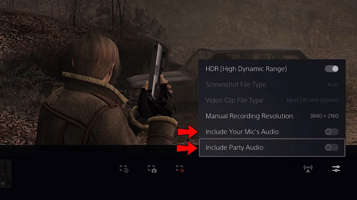 Include Mic Audio and Party Audio in the recorded video on PS5