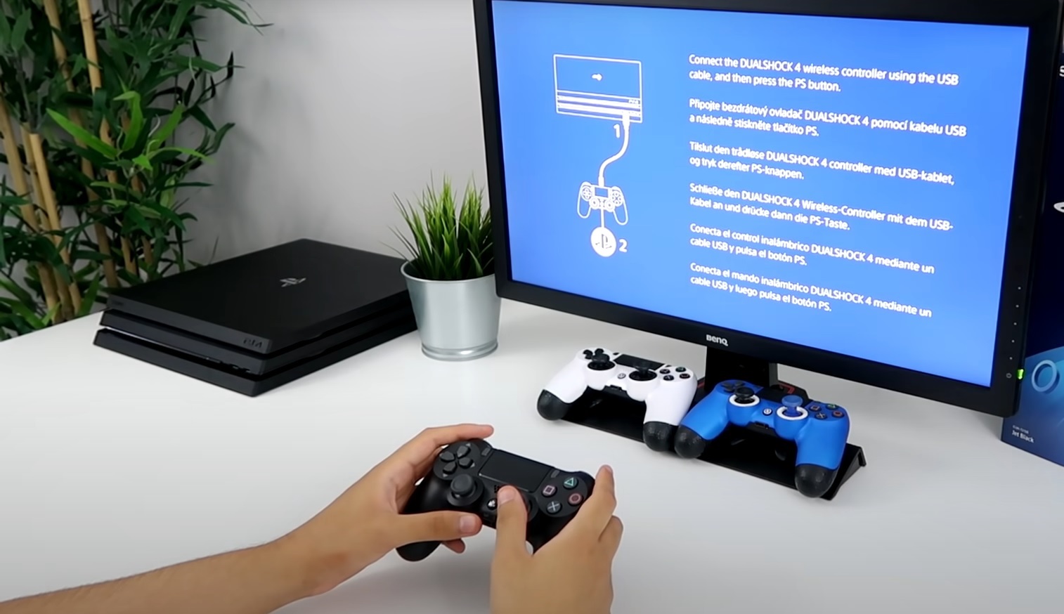 Prompt to connect DualShock®4 controller to PS4 console