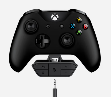 Connect the headphone jack to connect Bluetooth headphones with Xbox One