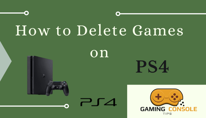How to Delete Games on PS4