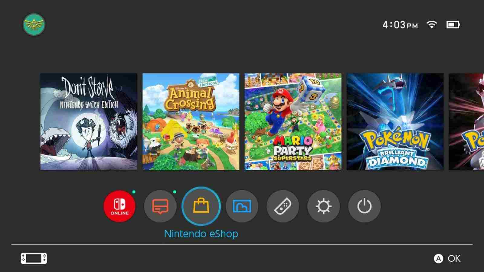 Download games on Nintendo Switch eShop