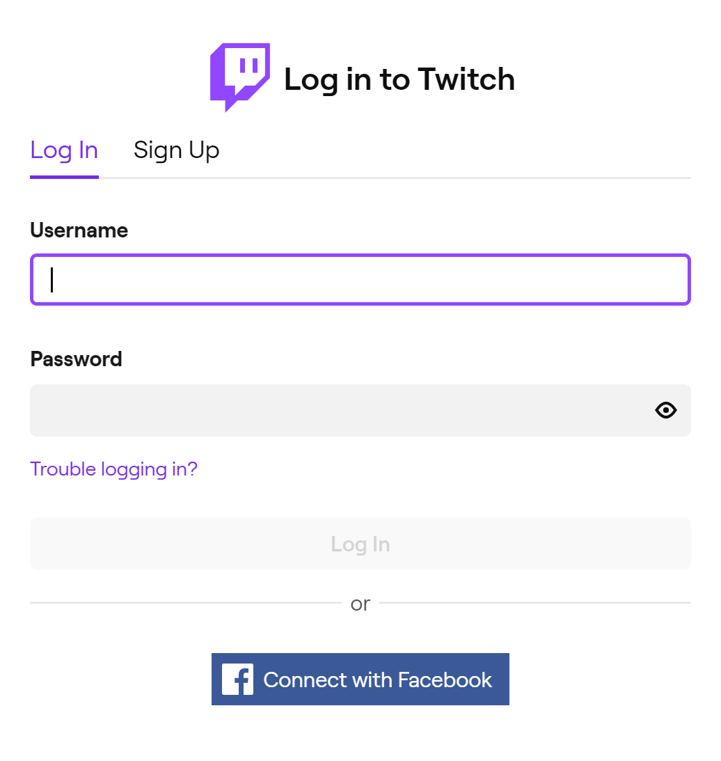 log in to Twitch to stream on Xbox One