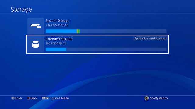 how to clear caches on PS4/ click system storage
