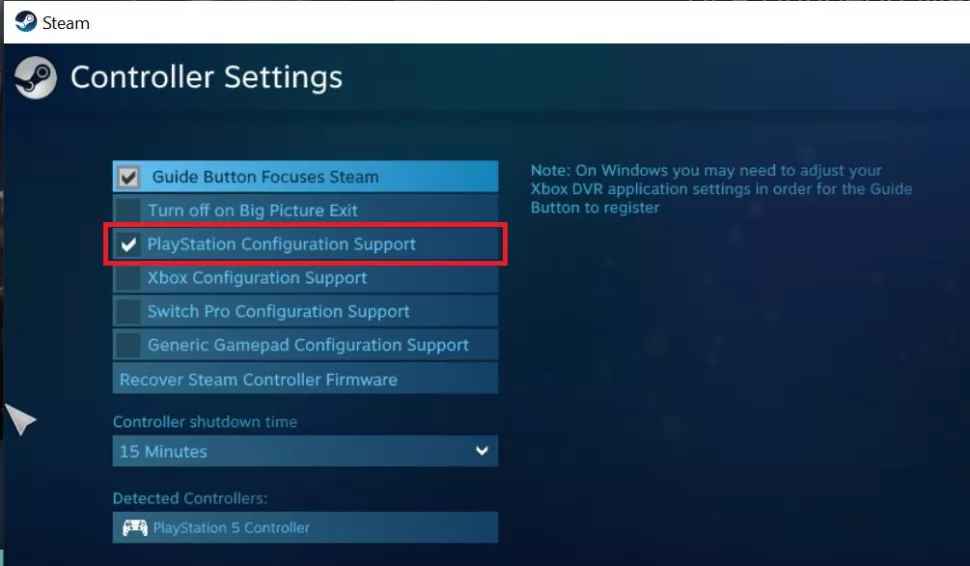 connect PS5 controller to PC with steam