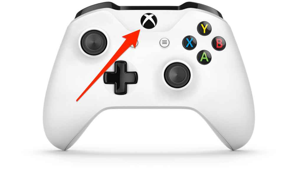 press the Xbox button on the controller
