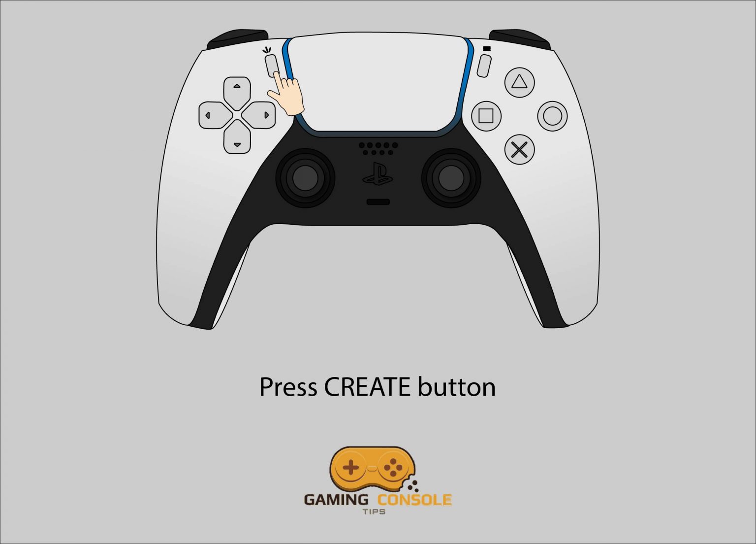 Create button on DualSense controller