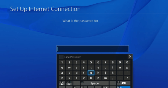 reenter the Wi-Fi password if PS4 Won't Connect to Wi-Fi